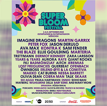Superbloom Festival im Olympiapark am 02.+03.09.2023